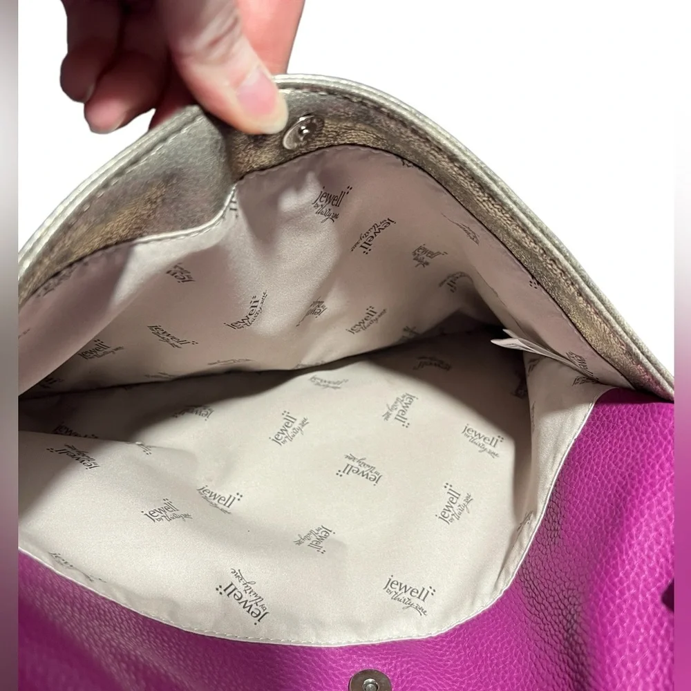 Jewell - Womens Pink & Silver Reversible Tote Bag